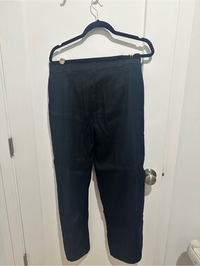 Linen straight leg pants